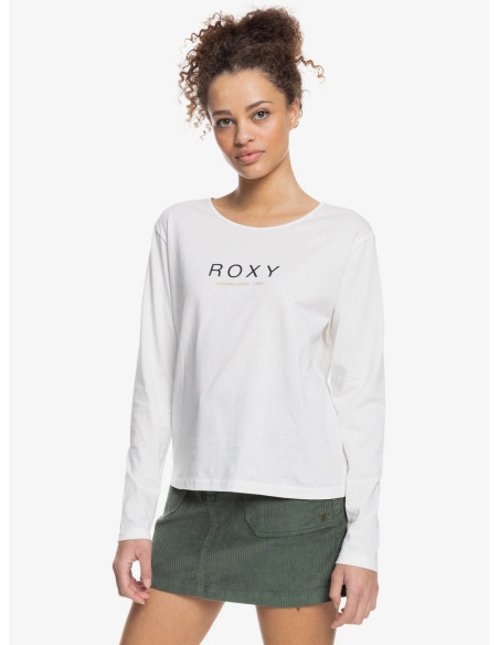 Camiseta Manga larga Logo Roxy Mujer