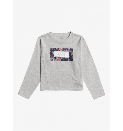 SUDADERA FINITA NIÑA ROXY ALGODON GRIS