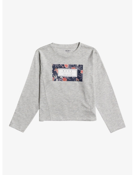 SUDADERA FINITA NIÑA ROXY ALGODON GRIS