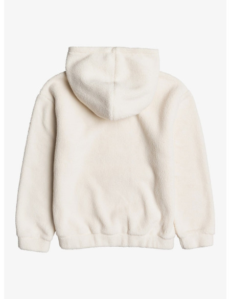 SUDADERA BORREGUITO NIÑA ROXY CON CAPUCHA BEIG