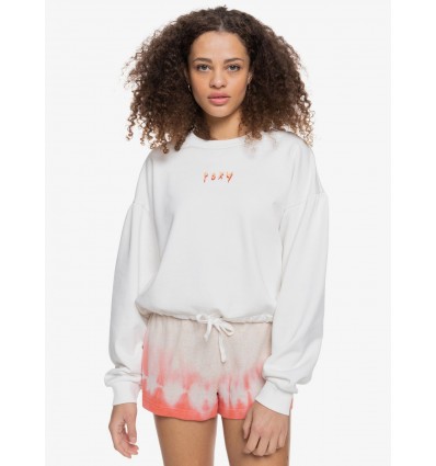 SUDADERA  ROXY ALGODON CORTO BLANCO ROXY´21