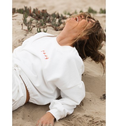 SUDADERA  ROXY ALGODON CORTO BLANCO ROXY´21