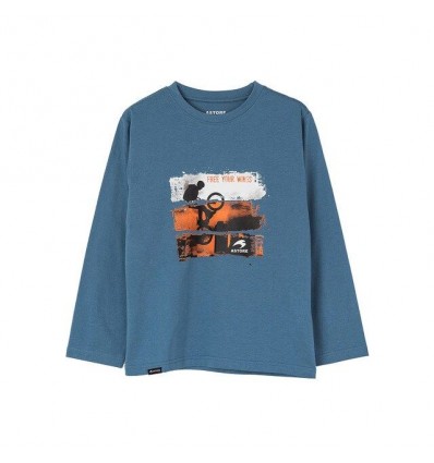 CAMISETA MANGA LARGA ASTORE AZUL NIÑO