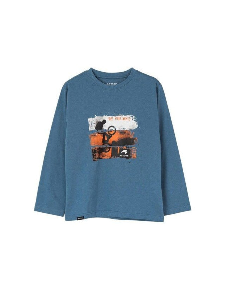 CAMISETA MANGA LARGA ASTORE AZUL NIÑO