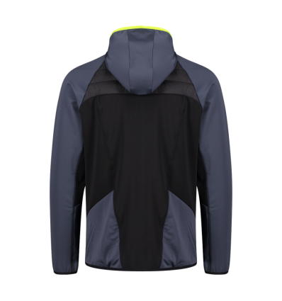 CHAQUETA ELASTICA/PLUMI CON CAPUCHA NEGRO CMP