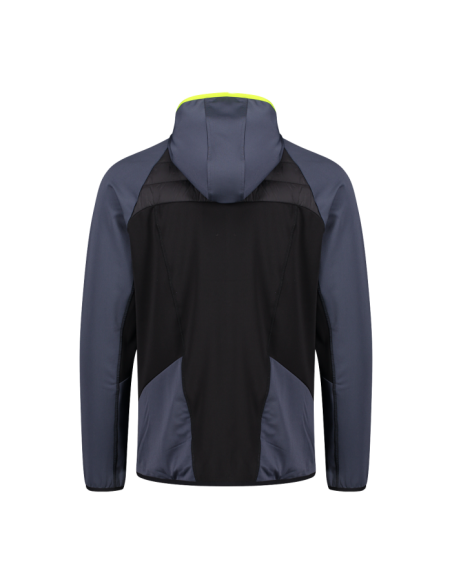 CHAQUETA ELASTICA/PLUMI CON CAPUCHA NEGRO CMP