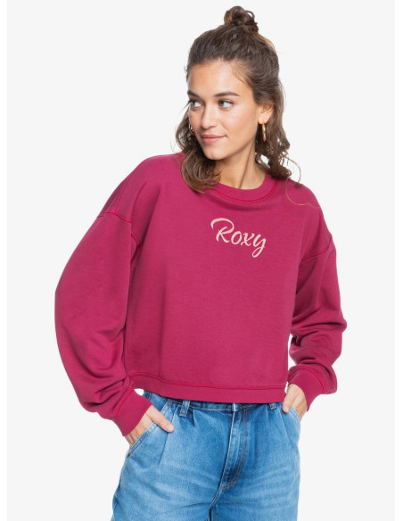 Sudadera cuello caja Roxy Mujer