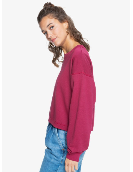 Sudadera cuello caja Roxy Mujer
