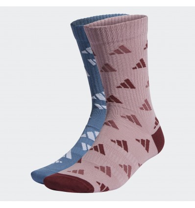 CALCETÍN 2/PCK AZUL/ROSA LARGO ADIDAAS