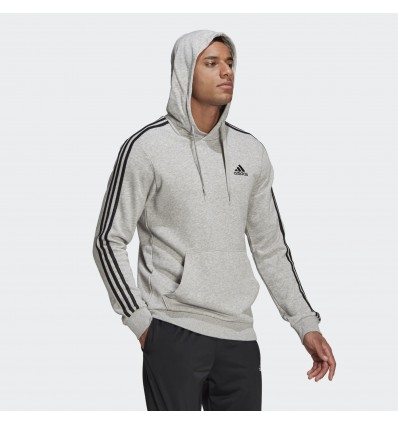 SUDADERA CON GORRO ESSENTIALS 3 FRANJAS