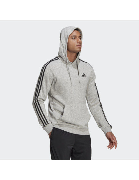 SUDADERA CON GORRO ESSENTIALS 3 FRANJAS