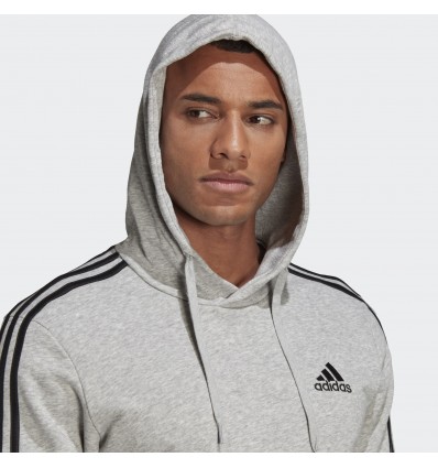 SUDADERA CON GORRO ESSENTIALS 3 FRANJAS