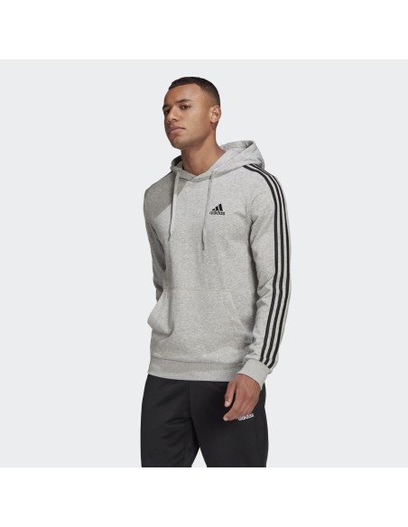 SUDADERA CON GORRO ESSENTIALS 3 FRANJAS