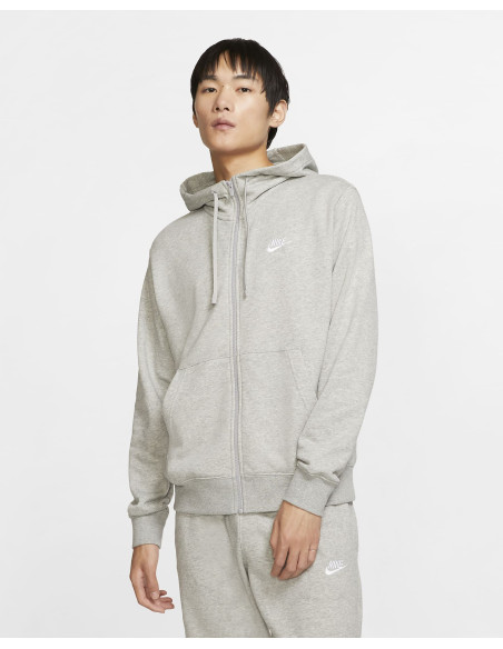 Sudadera gris capucha Nike Hombre