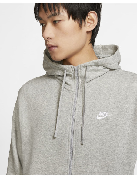Sudadera gris capucha Nike Hombre