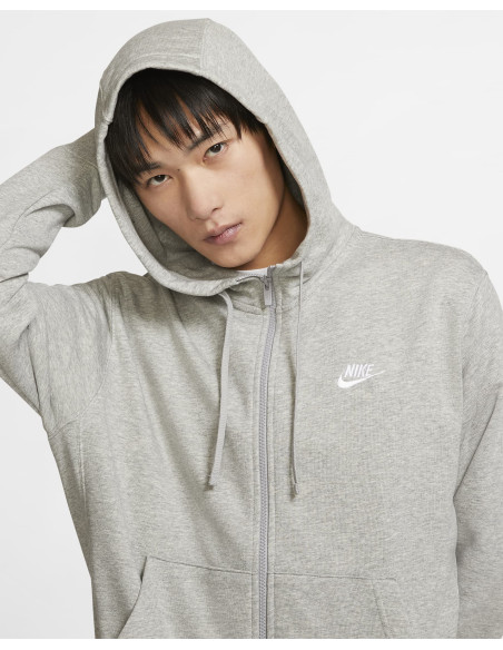 Sudadera gris capucha Nike Hombre