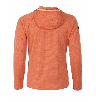 Sudadera con cremaiera y chano trenua sra naranja