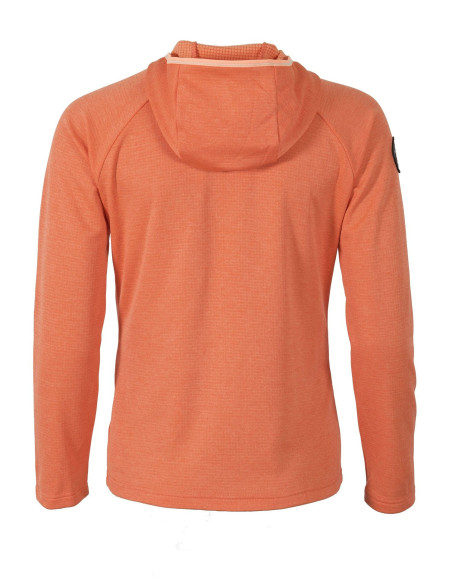 Sudadera con cremaiera y chano trenua sra naranja