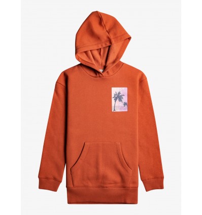 SUDADERA LOGO NIÑA ROXY ALGODON CALDERA