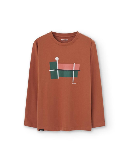 CAMISETA MANGA LARGA ASTORE NARANJA NIÑO