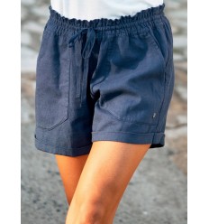 SHORT DE LINO ROXY MUJER