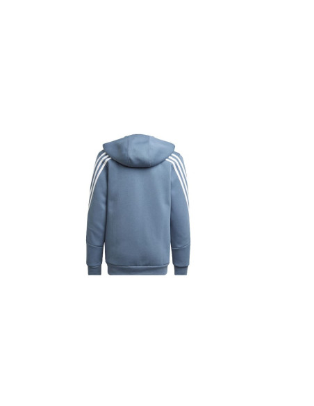 SUDADERA ABIERTA FUTURE ICONS DE 3 RAYAS NÑO AZUL ADIDAS
