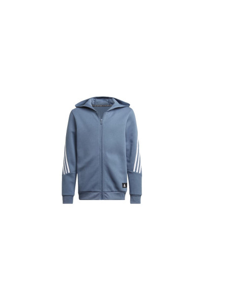 SUDADERA ABIERTA FUTURE ICONS DE 3 RAYAS NÑO AZUL ADIDAS