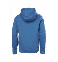 SUDADERA CON CAPUCHA BOLSILLO CANGURO H/H NIÑO AZUL LOGO´23 2
