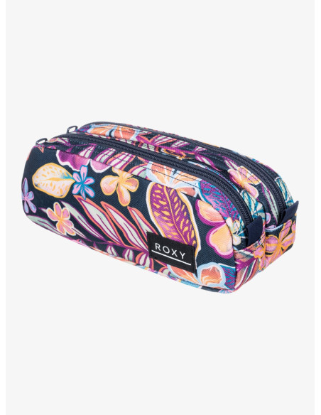 ESTUCHE DOBLE ROXY FLORES
