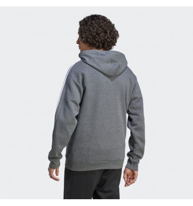 SUDADERA GRIS CON CAPUCHA ADIDAS HOMBRE