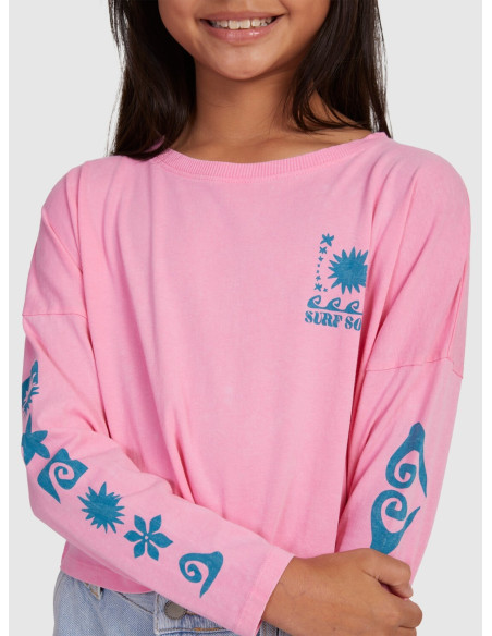 CAMISETA CORTA MANGA LARGA ROXY NIÑA