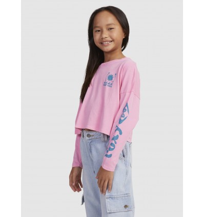 CAMISETA CORTA MANGA LARGA ROXY NIÑA
