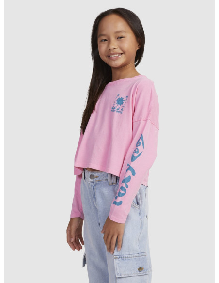 CAMISETA CORTA MANGA LARGA ROXY NIÑA