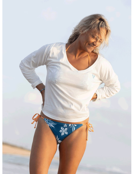 CAMISETA CUELLO PICO ROXY LIFE LOVE MUJER