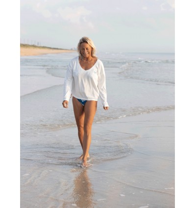 CAMISETA CUELLO PICO ROXY LIFE LOVE MUJER