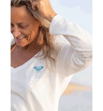 CAMISETA CUELLO PICO ROXY LIFE LOVE MUJER