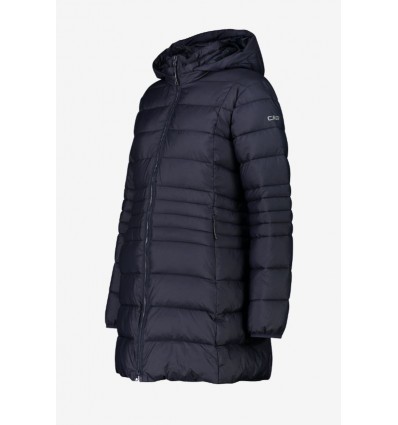 ABRIGO LARGO CON GORRO CMP SRA