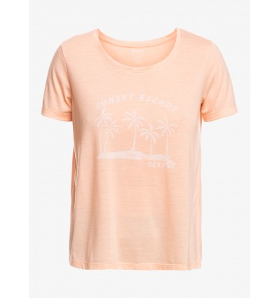 CAMISETA ROXY M.C CHASING THE WAVE NARANJA
