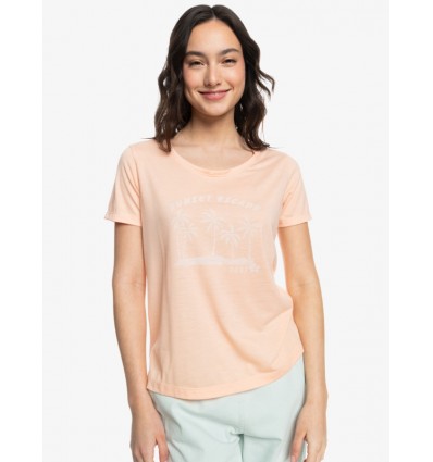 CAMISETA ROXY M.C CHASING THE WAVE NARANJA