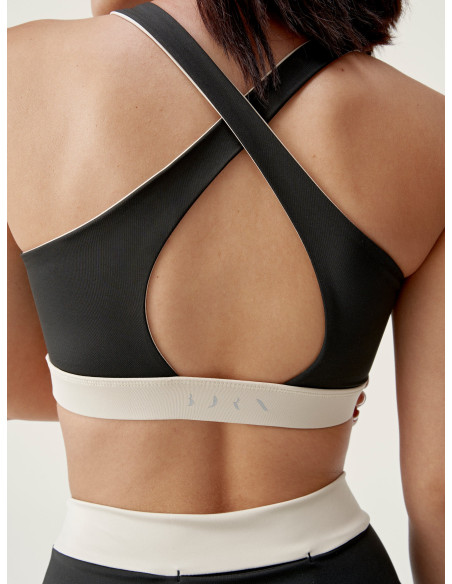 TOP BORN FIORELLA REVERSIBLE NGR/BG