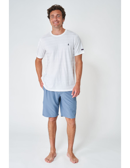 CAMISETA DE MANGA CORTA, CUELLO REDONDO Y PUNTO PIQUÉ