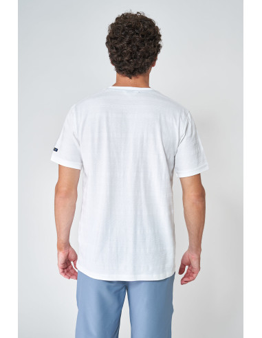 CAMISETA DE MANGA CORTA, CUELLO REDONDO Y PUNTO PIQUÉ