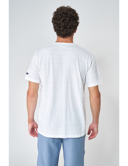 CAMISETA DE MANGA CORTA, CUELLO REDONDO Y PUNTO PIQUÉ