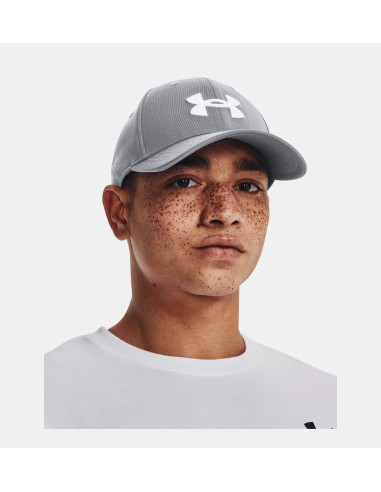 GORRA UNDER ARMOUR  BLITZING GRIS/BLANCO