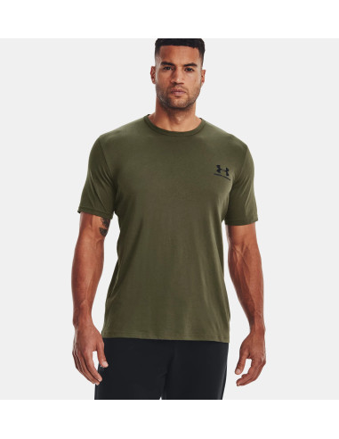 CAMISETA M.C UNDER ARMOUR SPORTSTYLE LEFT CHEST VERDE