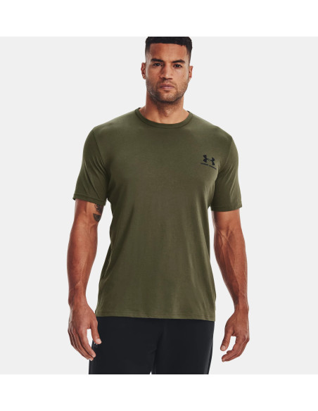 CAMISETA M.C UNDER ARMOUR SPORTSTYLE LEFT CHEST VERDE