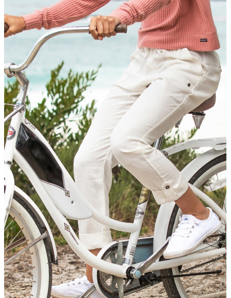 PANTALON ROXY LINO ON THE SEASHORE BLANCO