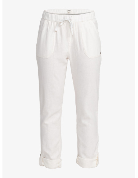 PANTALON ROXY LINO ON THE SEASHORE BLANCO