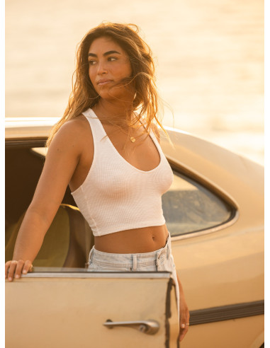 TOP CRUZADO ROXY PLEASE COME BACK BEIGE