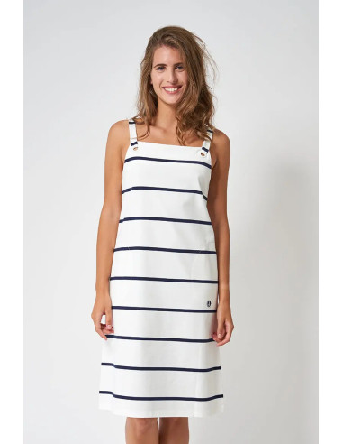 VESTIDO BATELA RAYAS